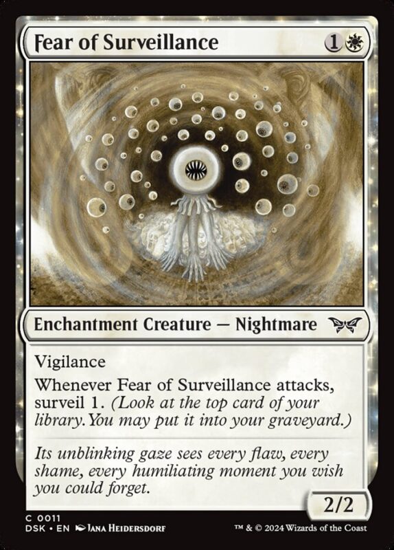 Fear of Surveillance — dsk 11 — Magic The Gathering TCG
