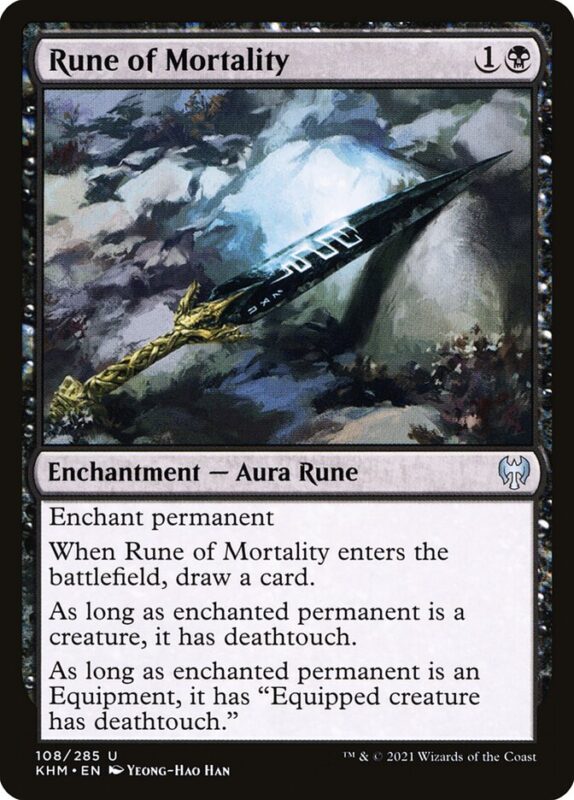 Rune of Mortality — khm 108 — Magic The Gathering TCG