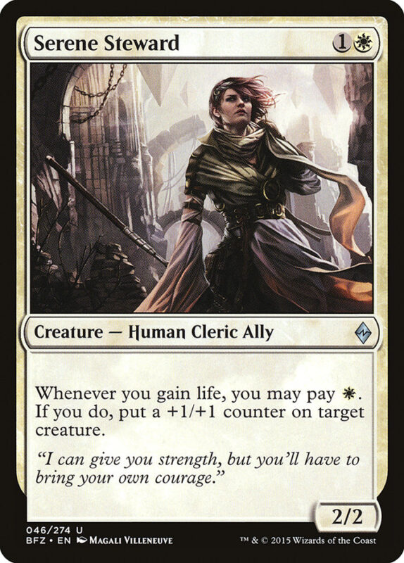 Serene Steward — bfz 46 — Magic The Gathering TCG