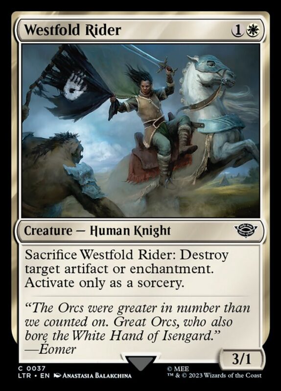 Westfold Rider — ltr 37 — Magic The Gathering TCG