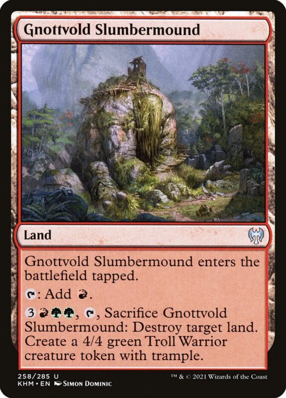 Gnottvold Slumbermound — khm 258 — Magic The Gathering TCG