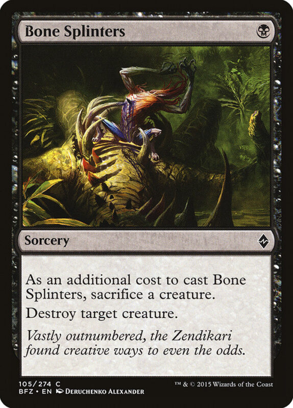Bone Splinters — bfz 105 — Magic The Gathering TCG