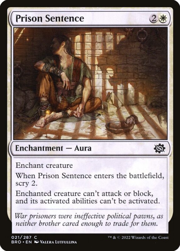 Prison Sentence — bro 21 — Magic The Gathering TCG