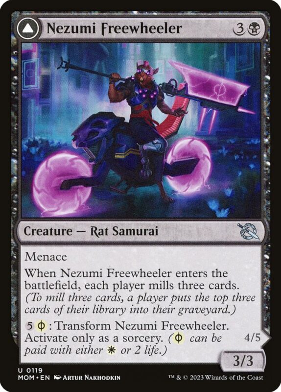 Nezumi Freewheeler // Hideous Fleshwheeler — mom 119 — Magic The Gathering TCG