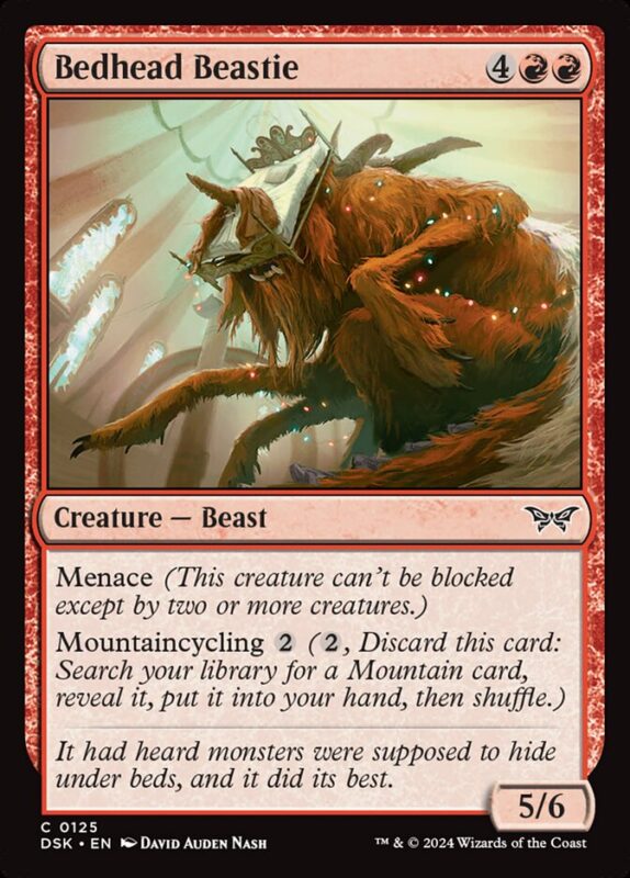 Bedhead Beastie — dsk 125 — Magic The Gathering TCG