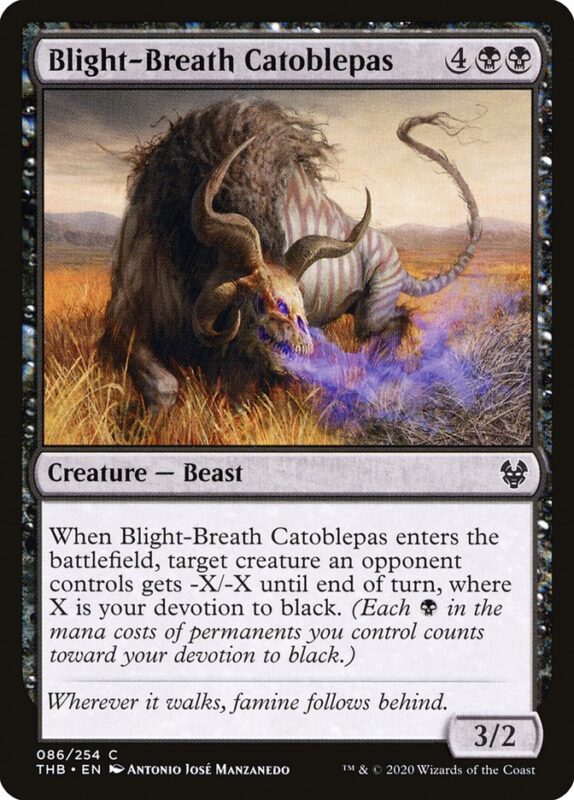 Blight-Breath Catoblepas — thb 86 — Magic The Gathering TCG