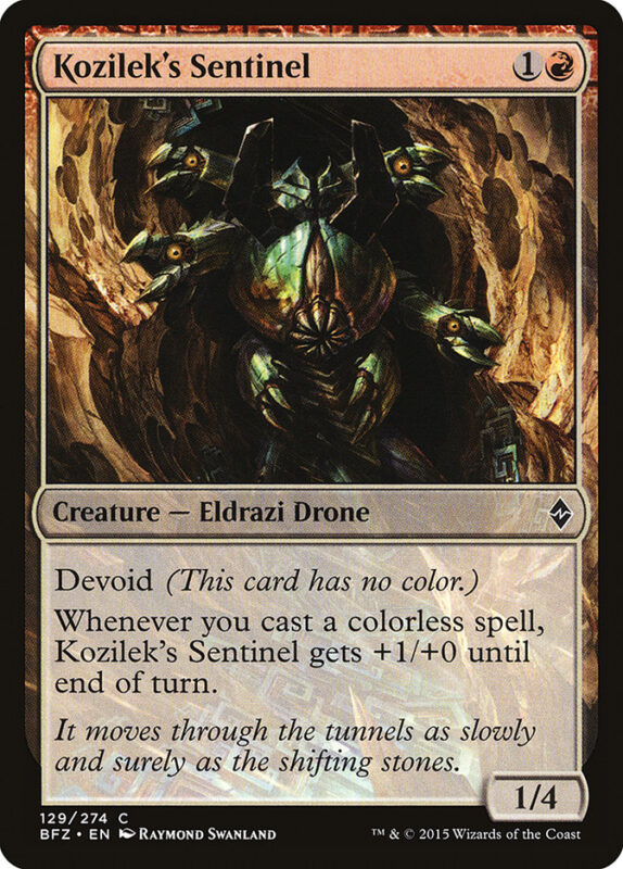 Kozilek's Sentinel — bfz 129 — Magic The Gathering TCG