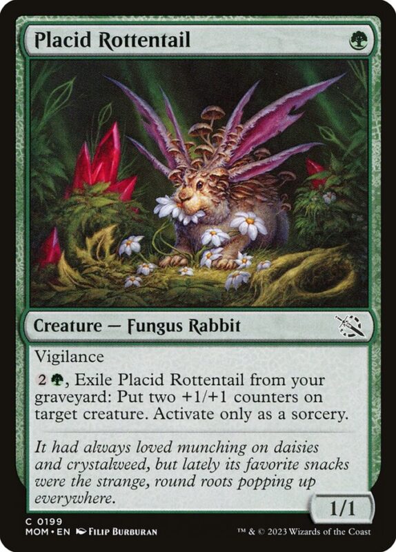 Placid Rottentail — mom 199 — Magic The Gathering TCG