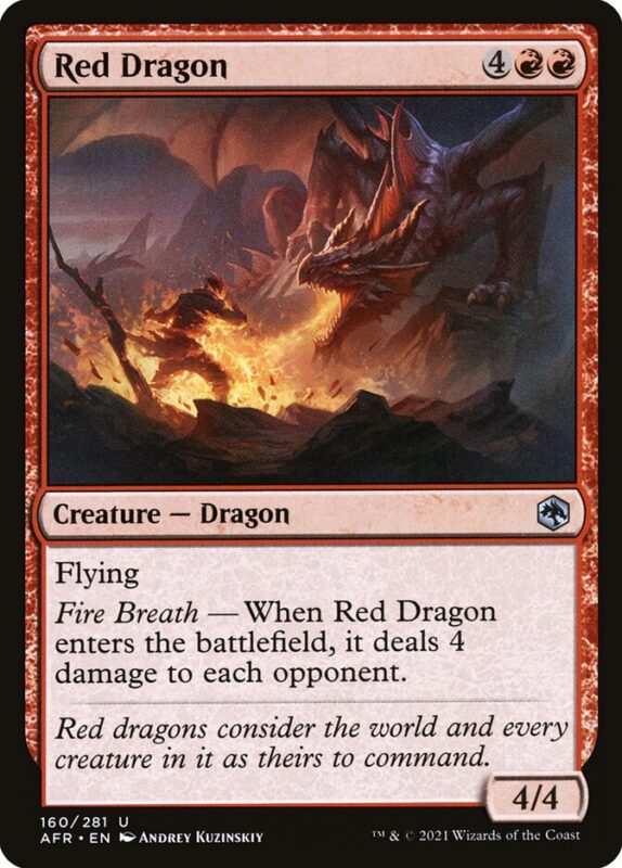 Red Dragon — afr 160 — Magic The Gathering TCG