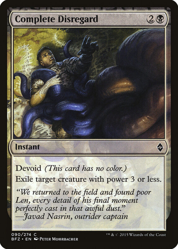 Complete Disregard — bfz 90 — Magic The Gathering TCG