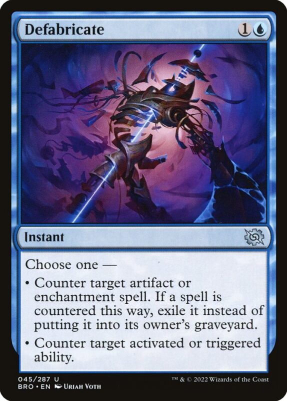 Defabricate — bro 45 — Magic The Gathering TCG