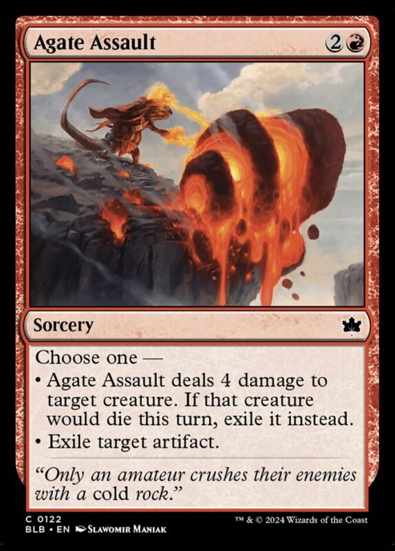 Agate Assault — blb 122 — Magic The Gathering TCG