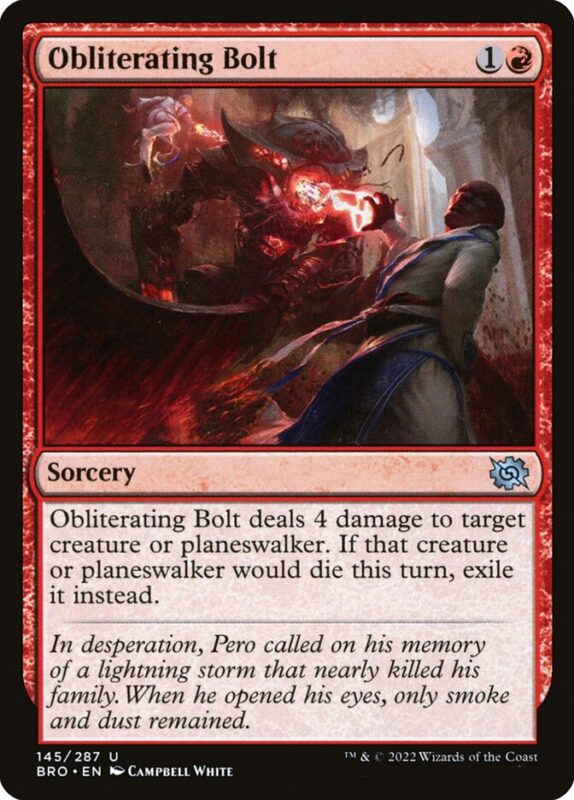 Obliterating Bolt — bro 145 — Magic The Gathering TCG