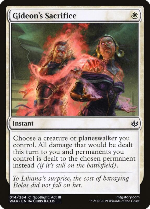Gideon's Sacrifice — war 14 — Magic The Gathering TCG