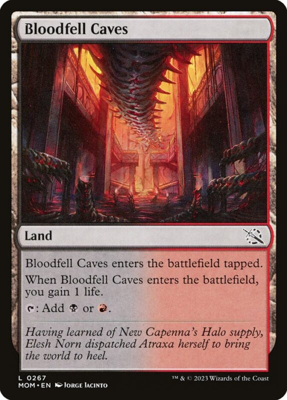 Bloodfell Caves — mom 267 — Magic The Gathering TCG