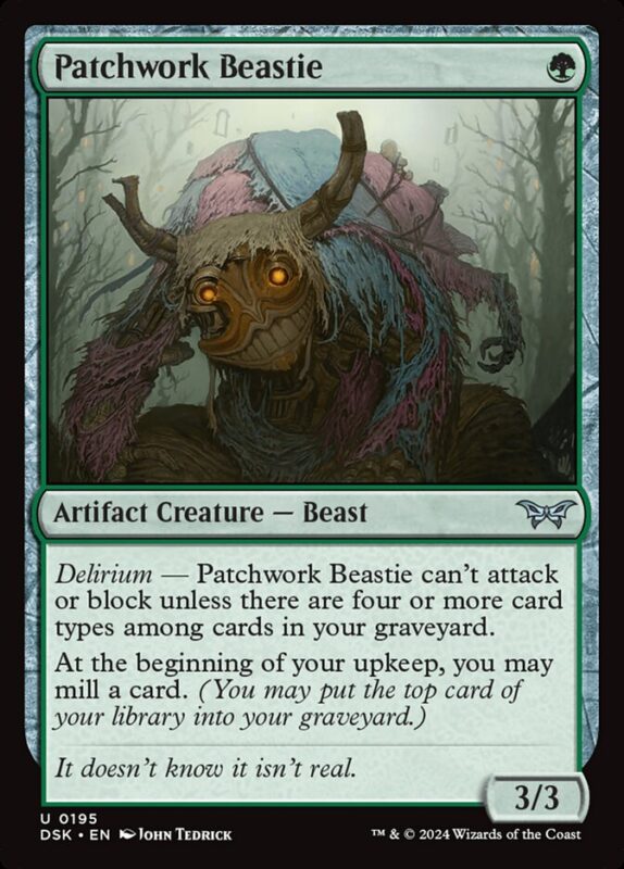 Patchwork Beastie — dsk 195 — Magic The Gathering TCG
