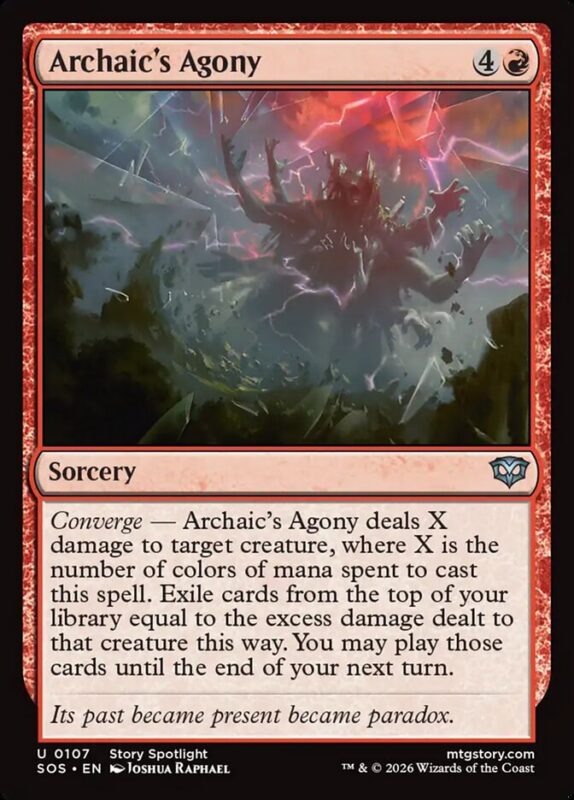 Archaic's Agony — sos 107 — Magic The Gathering TCG