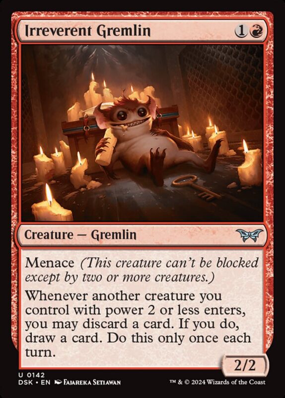 Irreverent Gremlin — dsk 142 — Magic The Gathering TCG