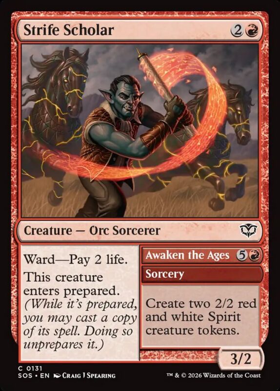 Strife Scholar // Awaken the Ages — sos 131 — Magic The Gathering TCG