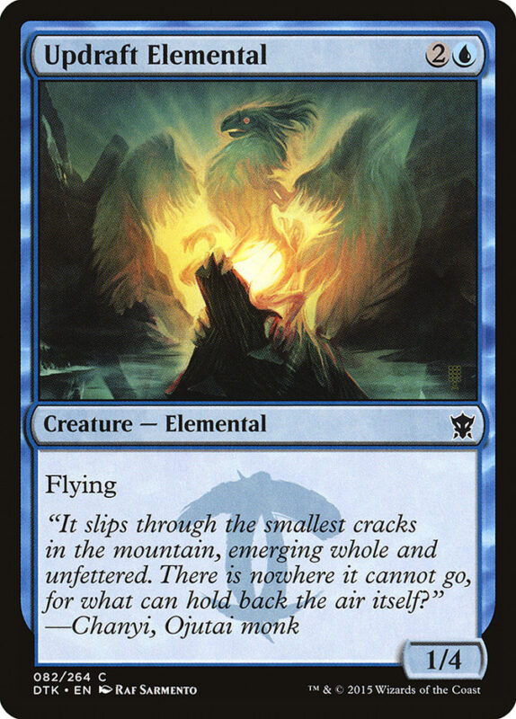 Updraft Elemental — dtk 82 — Magic The Gathering TCG