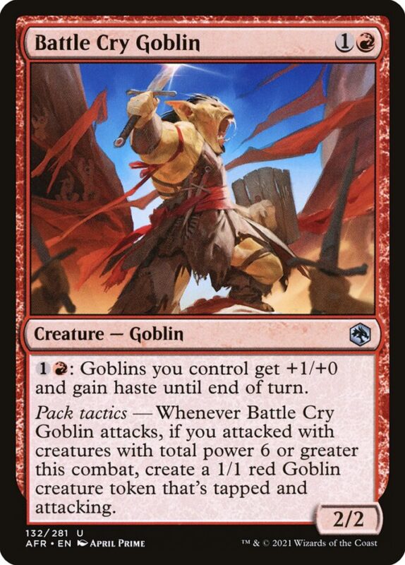 Battle Cry Goblin — afr 132 — Magic The Gathering TCG