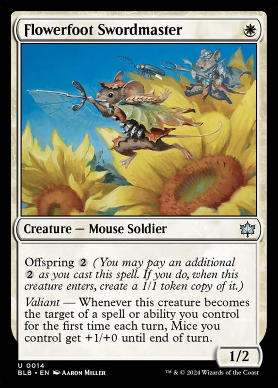 Flowerfoot Swordmaster — blb 14 — Magic The Gathering TCG