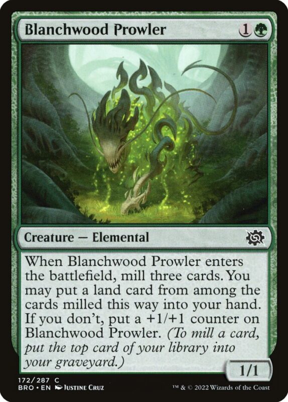 Blanchwood Prowler — bro 172 — Magic The Gathering TCG