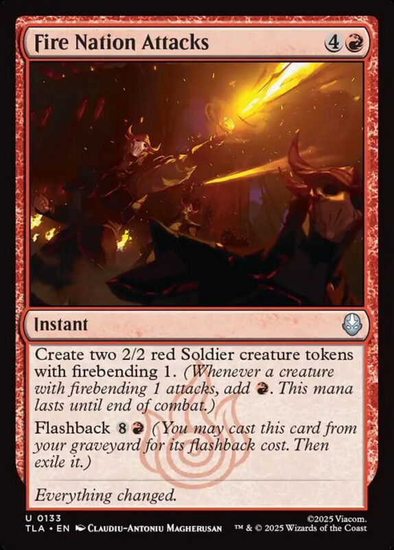 Fire Nation Attacks — tla 133 — Magic The Gathering TCG
