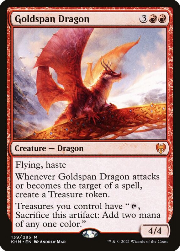 Goldspan Dragon — khm 139 — Magic The Gathering TCG