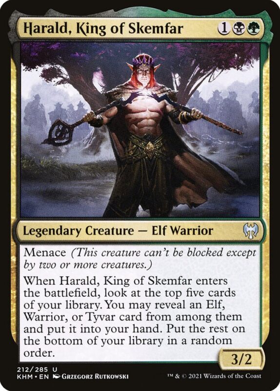 Harald, King of Skemfar — khm 212 — Magic The Gathering TCG