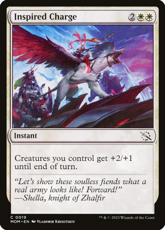 Inspired Charge — mom 19 — Magic The Gathering TCG