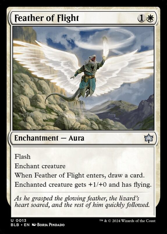 Feather of Flight — blb 13 — Magic The Gathering TCG