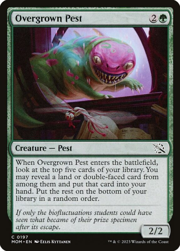 Overgrown Pest — mom 197 — Magic The Gathering TCG