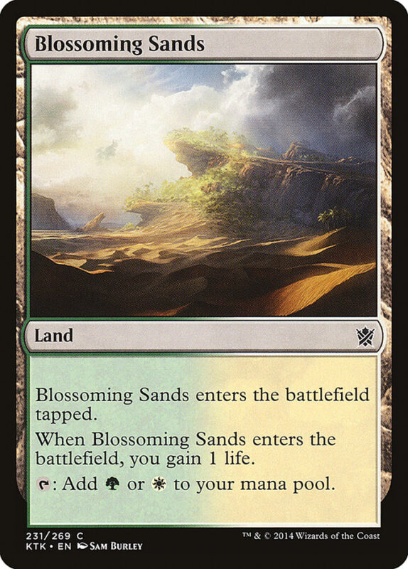 Blossoming Sands — ktk 231 — Magic The Gathering TCG