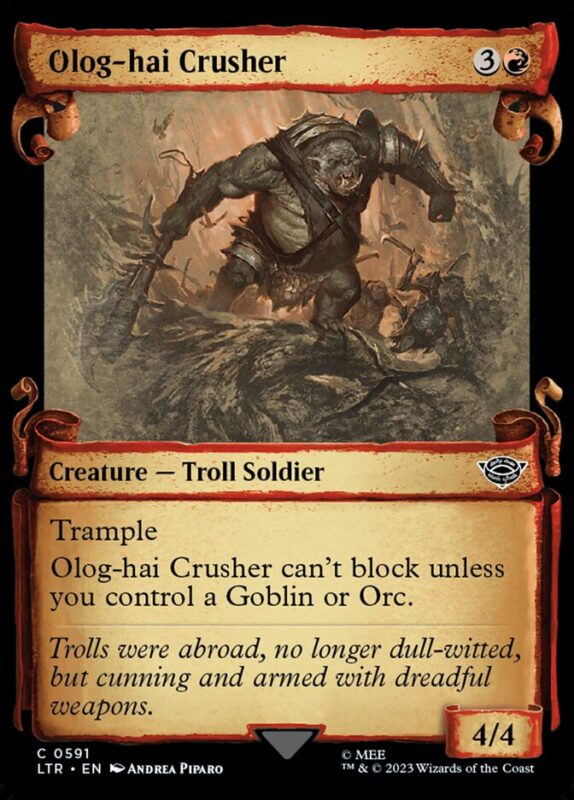 Olog-hai Crusher — ltr 591 — Magic The Gathering TCG