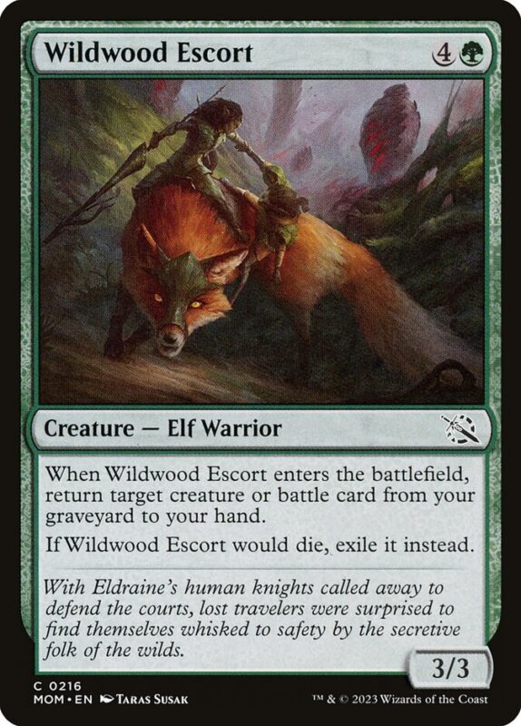Wildwood Escort — mom 216 — Magic The Gathering TCG