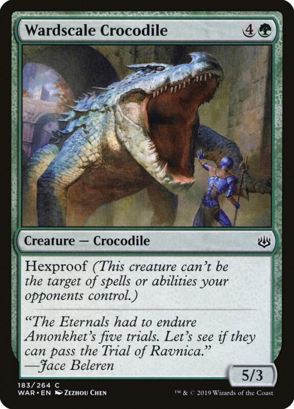 Wardscale Crocodile — war 183 — Magic The Gathering TCG