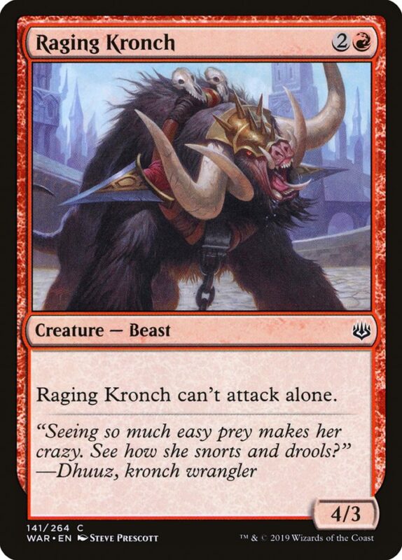 Raging Kronch — war 141 — Magic The Gathering TCG