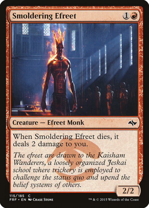 Smoldering Efreet — frf 115 — Magic The Gathering TCG