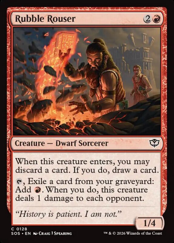 Rubble Rouser — sos 128 — Magic The Gathering TCG