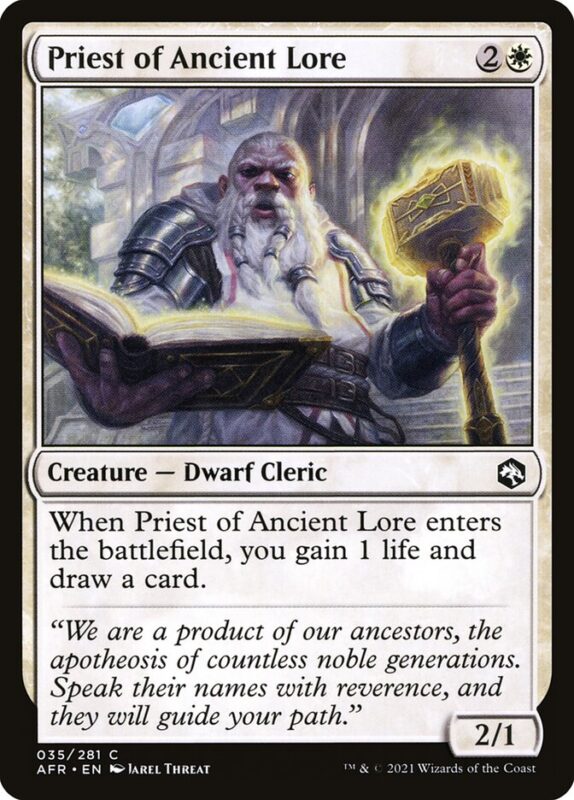 Priest of Ancient Lore — afr 35 — Magic The Gathering TCG