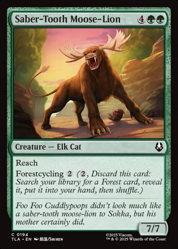 Saber-Tooth Moose-Lion — tla 194 — Magic The Gathering TCG