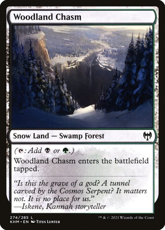 Woodland Chasm — khm 274 — Magic The Gathering TCG