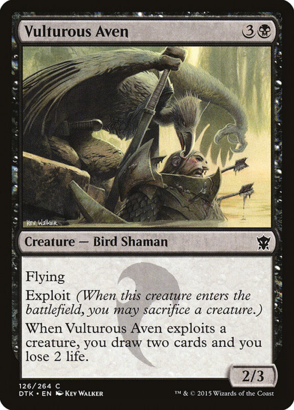 Vulturous Aven — dtk 126 — Magic The Gathering TCG