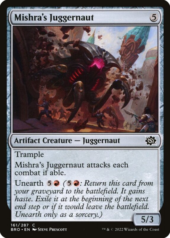 Mishra's Juggernaut — bro 161 — Magic The Gathering TCG