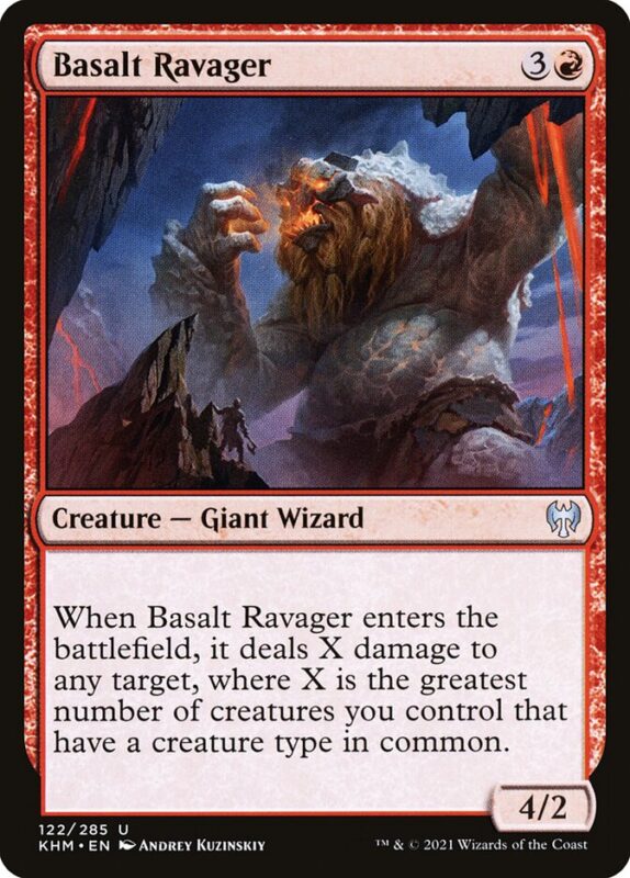 Basalt Ravager — khm 122 — Magic The Gathering TCG