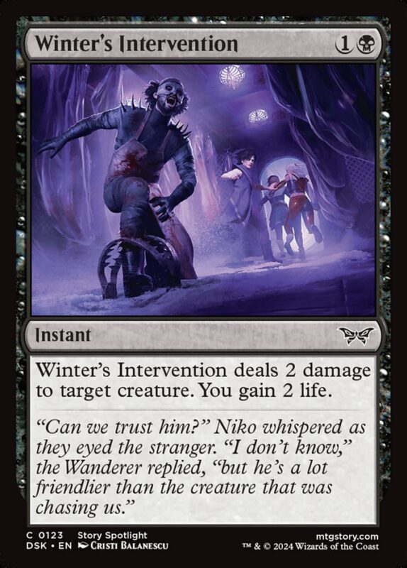 Winter's Intervention — dsk 123 — Magic The Gathering TCG
