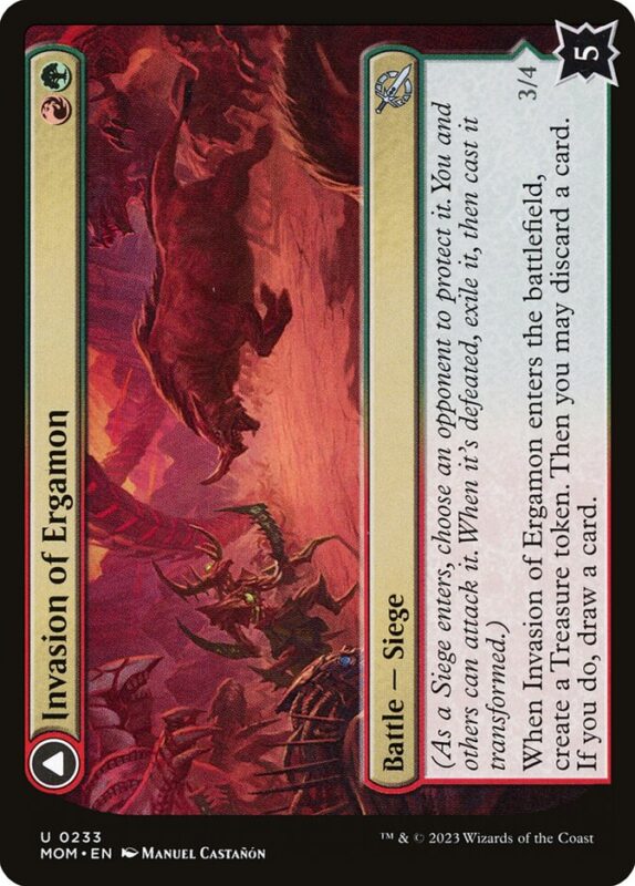Invasion of Ergamon // Truga Cliffcharger — mom 233 — Magic The Gathering TCG
