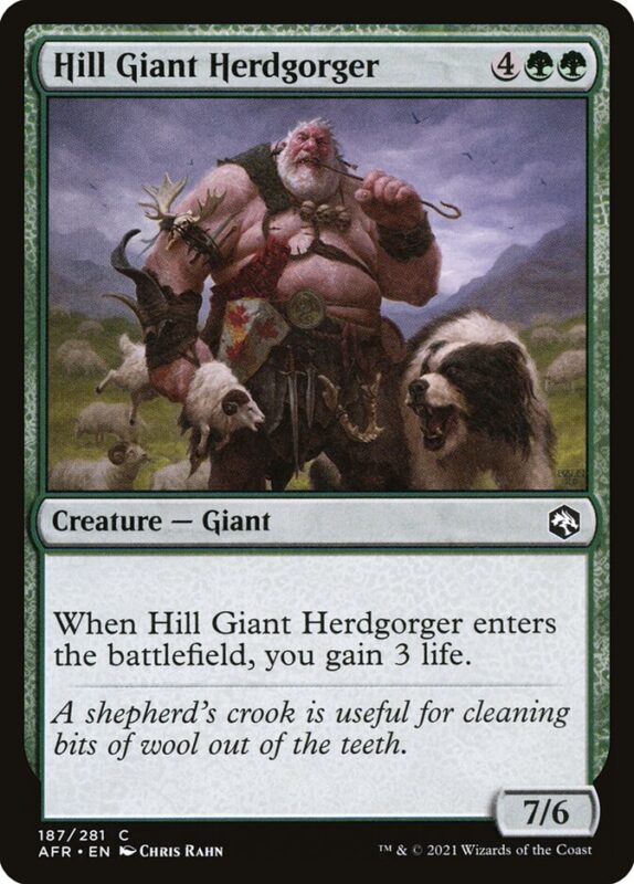 Hill Giant Herdgorger — afr 187 — Magic The Gathering TCG