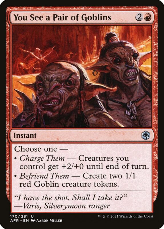 You See a Pair of Goblins — afr 170 — Magic The Gathering TCG